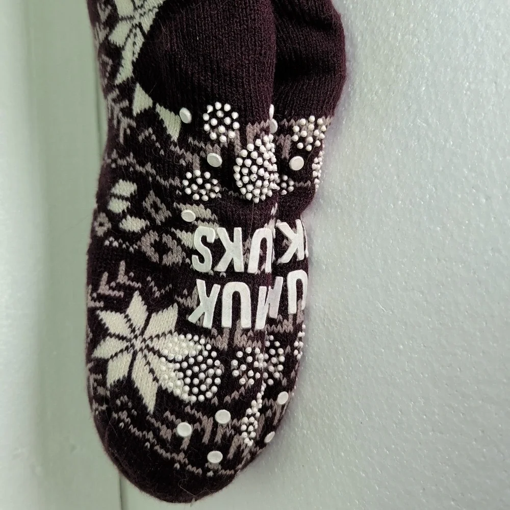 NWT 2 PAIRS MukLuks Women's Cabin Sox Fleece Lined‎ Socks COZY OSFM